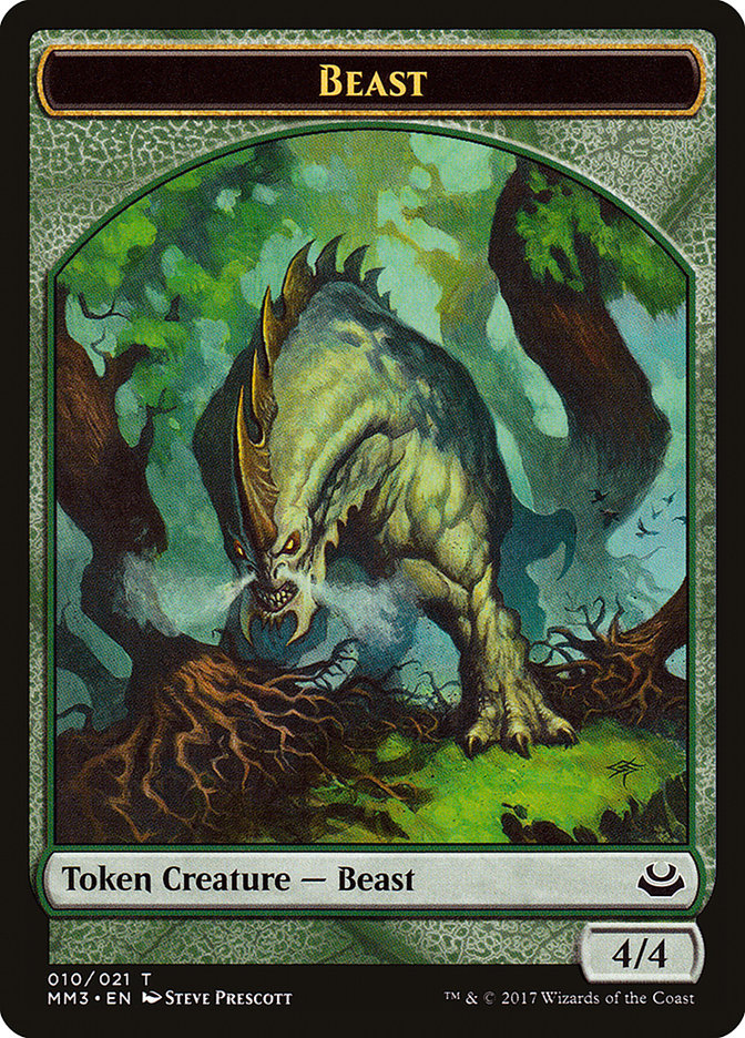 Beast Token (010/021) [Modern Masters 2017 Tokens] | Red Riot Games CA