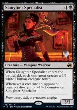 Slaughter Specialist (Promo Pack) [Innistrad: Midnight Hunt Promos] | Red Riot Games CA