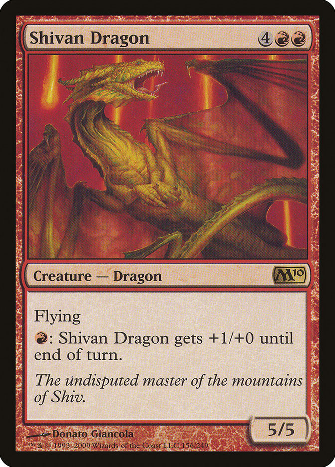 Shivan Dragon [Magic 2010] | Red Riot Games CA