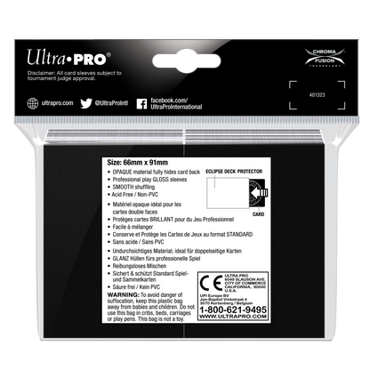 Ultra PRO: Standard 100ct Sleeves - Eclipse Gloss (Arctic White)