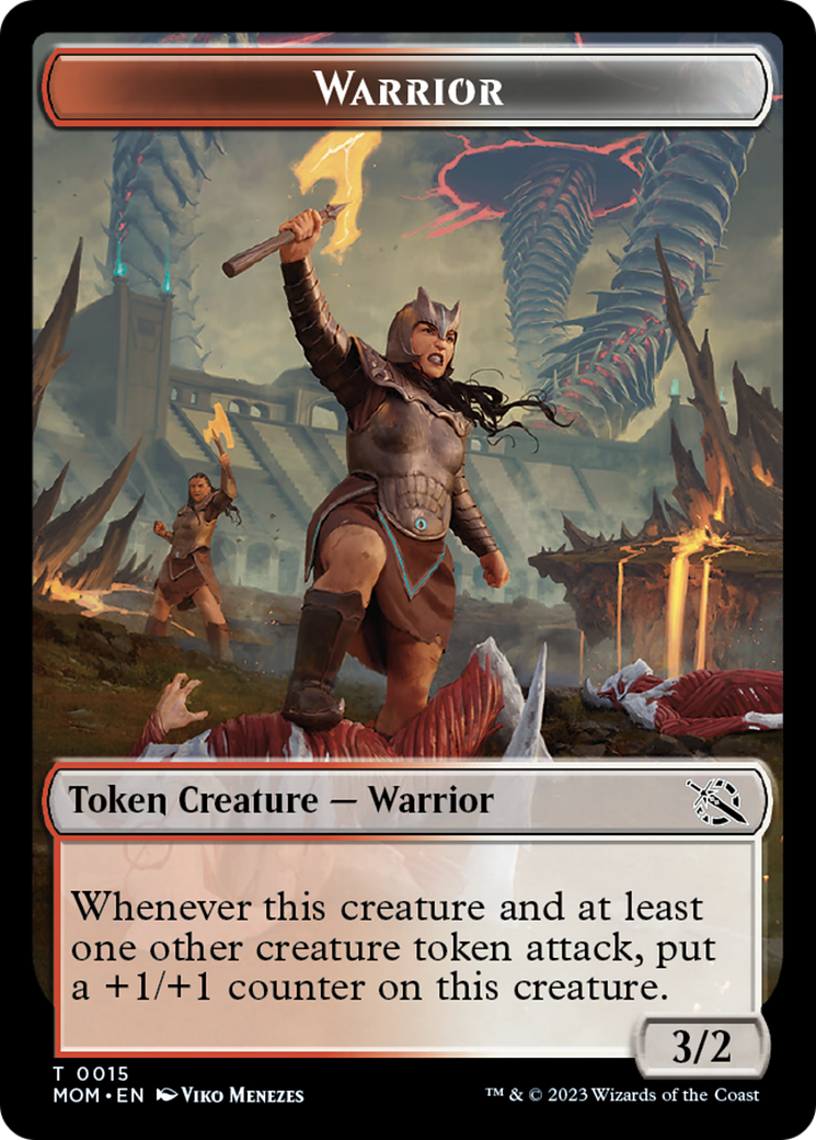 Warrior // Kraken Double-Sided Token [March of the Machine Tokens] | Red Riot Games CA