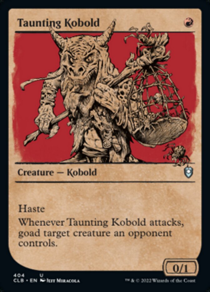 Taunting Kobold (Showcase) [Commander Legends: Battle for Baldur's Gate] | Red Riot Games CA
