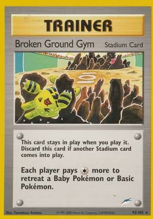 Broken Ground Gym (92/105) [Neo Destiny Unlimited] | Red Riot Games CA
