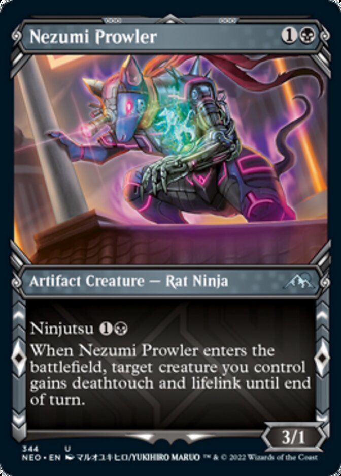 Nezumi Prowler (Showcase Ninja) [Kamigawa: Neon Dynasty] | Red Riot Games CA