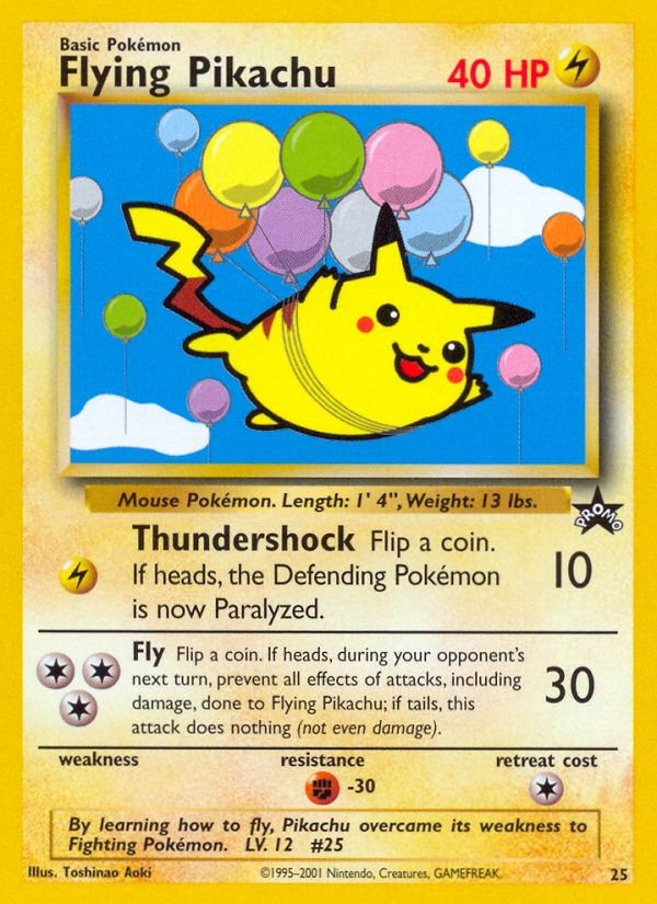 Flying Pikachu (25) [Wizards of the Coast: Black Star Promos] | Red Riot Games CA