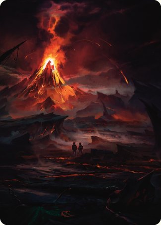 Valley of Gorgoroth Art Card [The Lord of the Rings: Tales of Middle-earth Art Series] | Red Riot Games CA