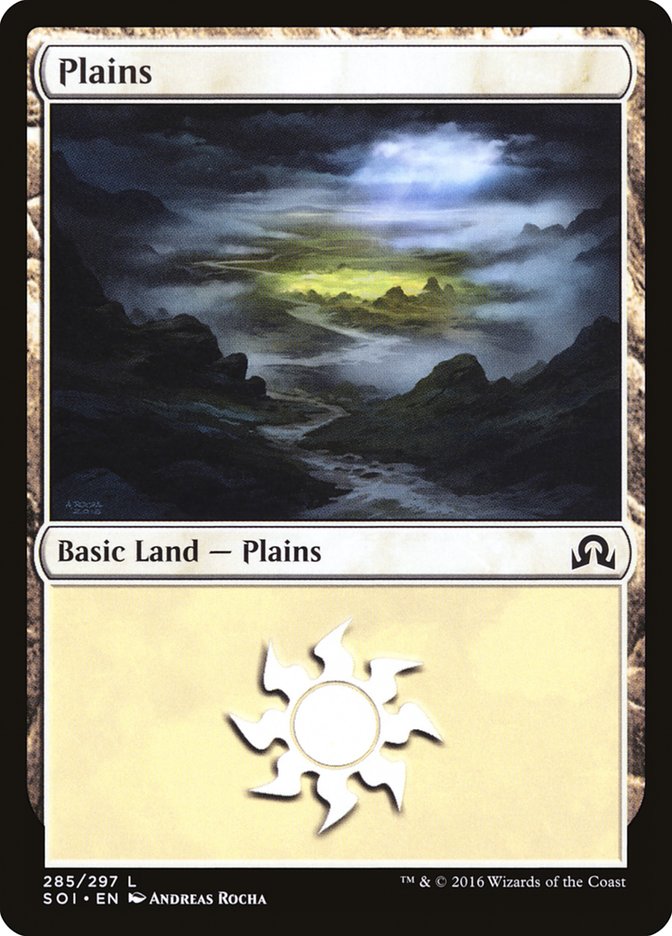 Plains (285) [Shadows over Innistrad] | Red Riot Games CA