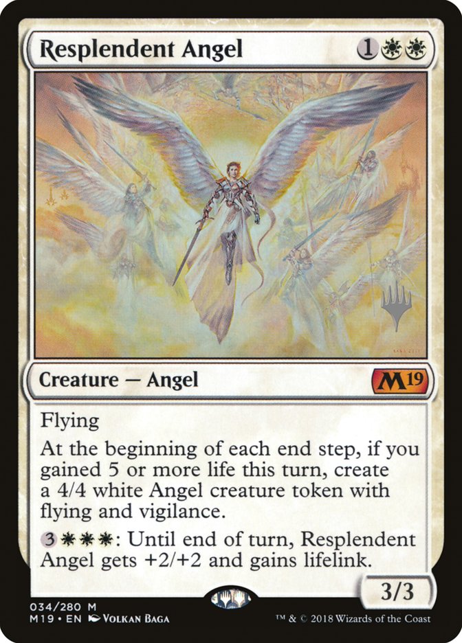 Resplendent Angel (Promo Pack) [Core Set 2019 Promos] | Red Riot Games CA