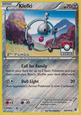 Klefki (66/119) (League Promo 2nd Place) [XY: Phantom Forces] | Red Riot Games CA
