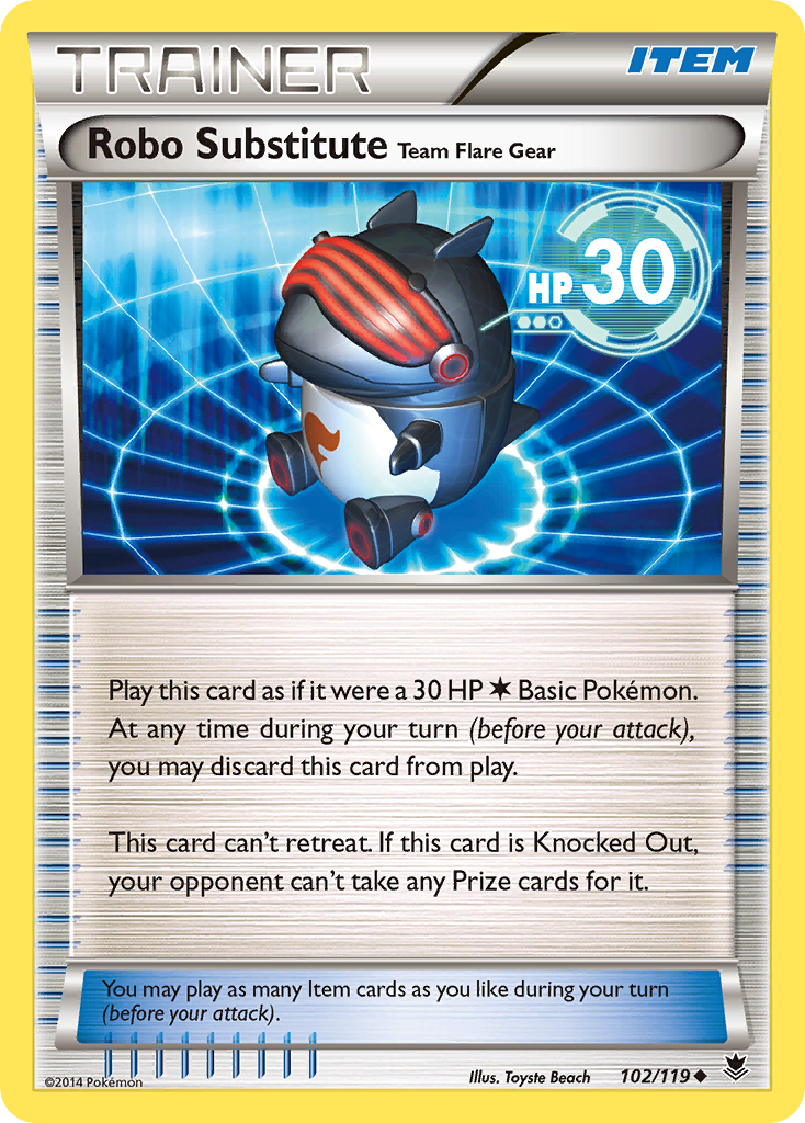 Robo Substitute Team Flare Gear (102/119) [XY: Phantom Forces] | Red Riot Games CA