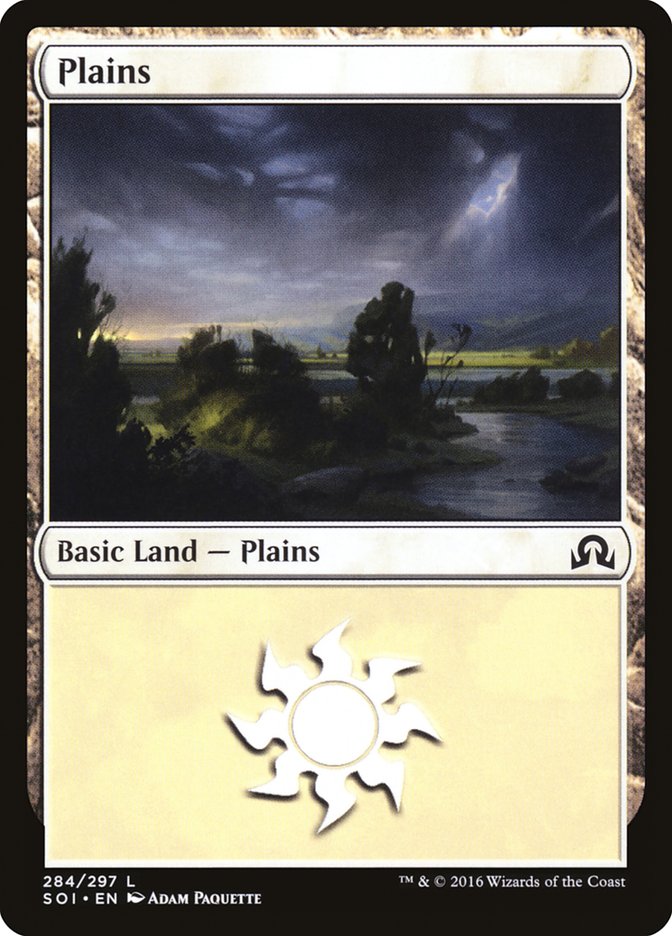 Plains (284) [Shadows over Innistrad] | Red Riot Games CA