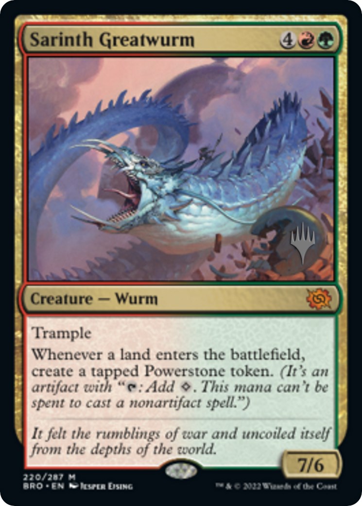 Sarinth Greatwurm (Promo Pack) [The Brothers' War Promos] | Red Riot Games CA
