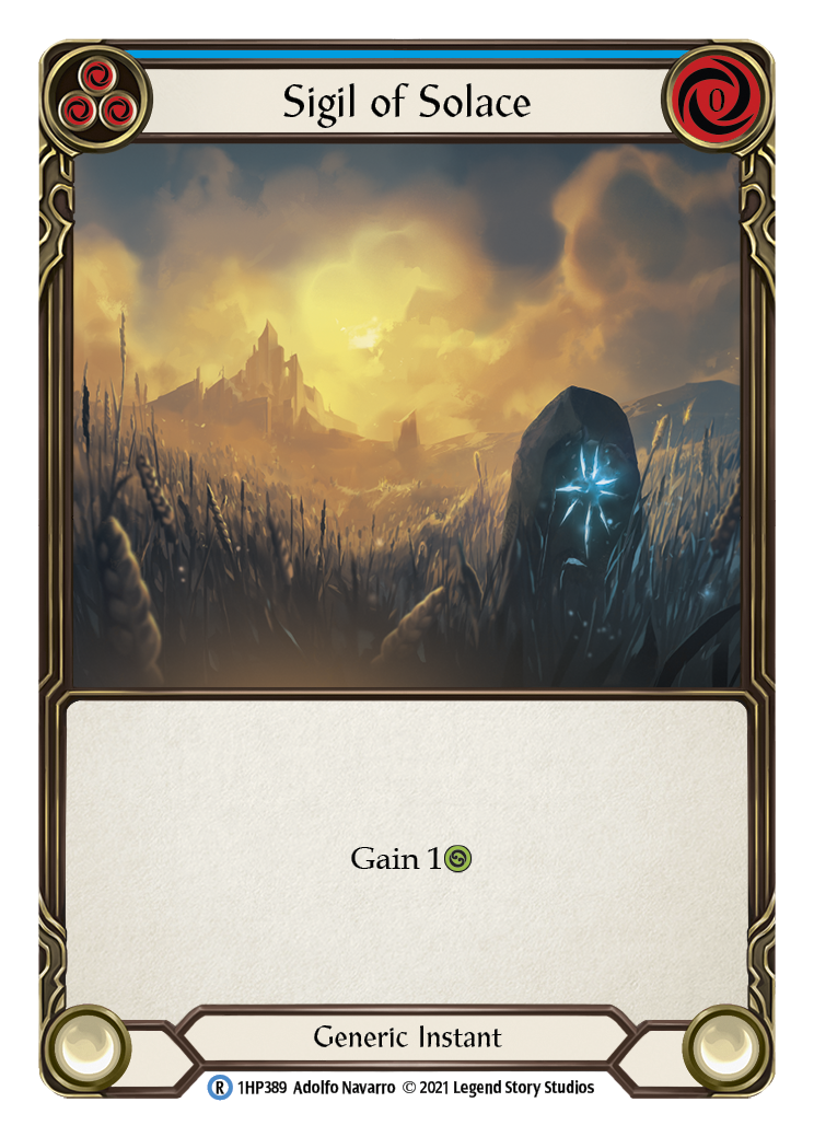 Sigil of Solace (Blue) [1HP389] (History Pack 1) | Red Riot Games CA