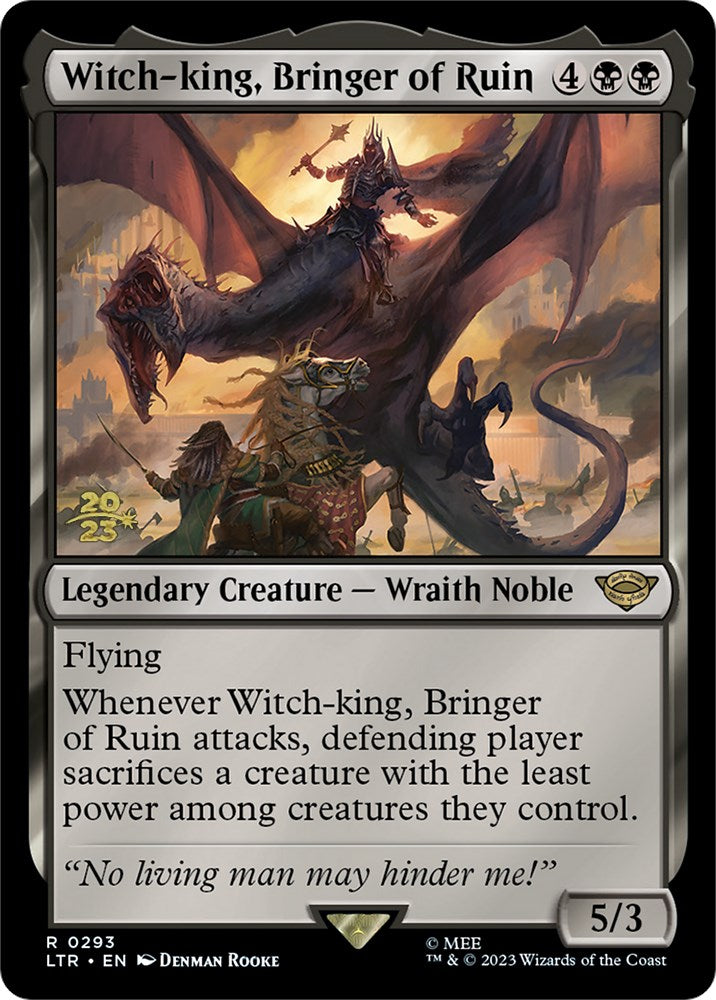 Witch-king, Bringer of Ruin [The Lord of the Rings: Tales of Middle-Earth Prerelease Promos] | Red Riot Games CA