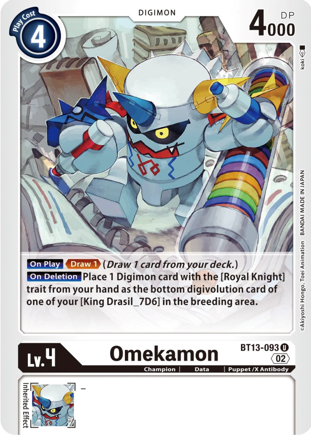 Omekamon [BT13-093] [Versus Royal Knights Booster] | Red Riot Games CA