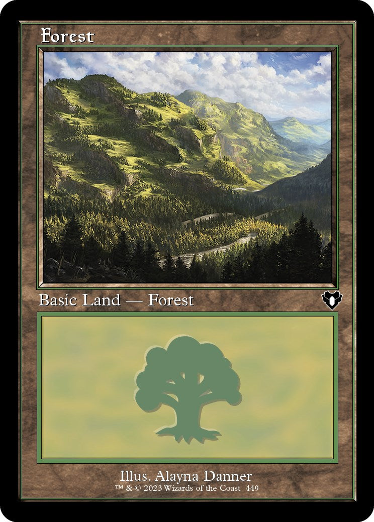 Forest (449) (Retro) [Commander Masters] | Red Riot Games CA
