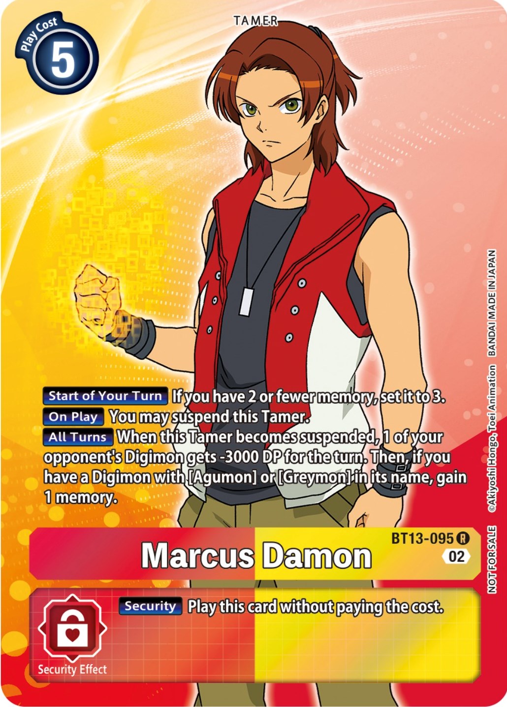 Marcus Damon [BT13-095] (Box Topper) [Versus Royal Knights Booster] | Red Riot Games CA