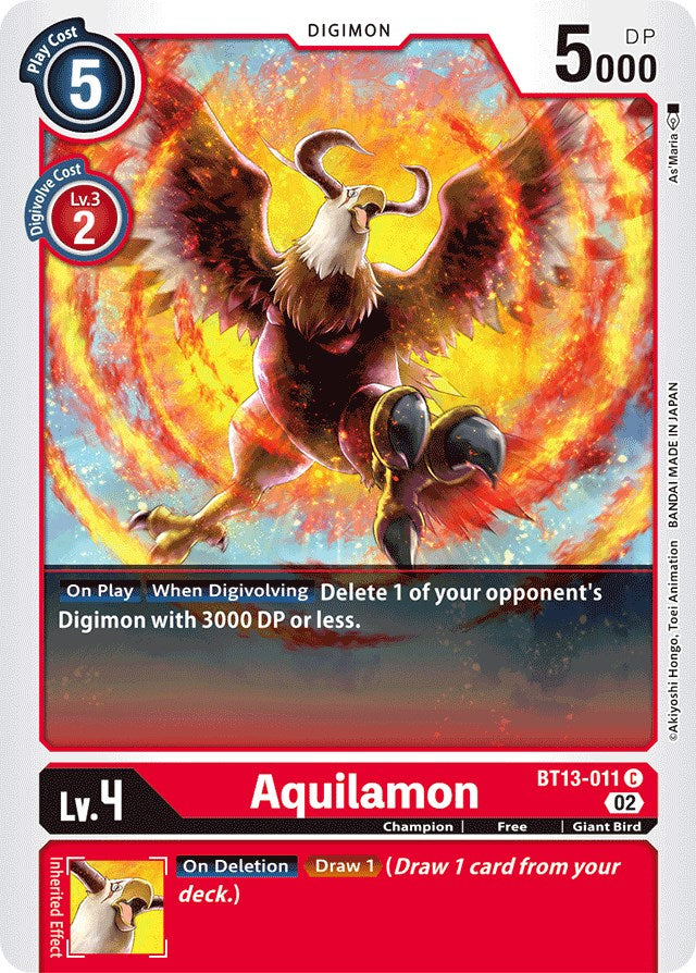 Aquilamon [BT13-011] [Versus Royal Knights Booster] | Red Riot Games CA