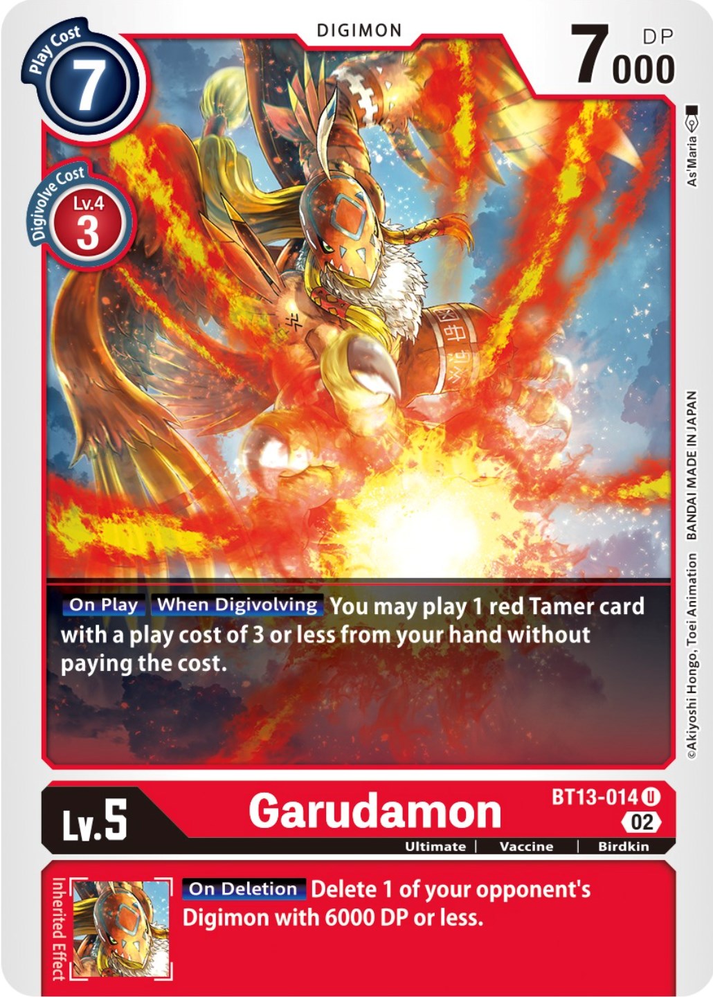 Garudamon [BT13-014] [Versus Royal Knights Booster] | Red Riot Games CA