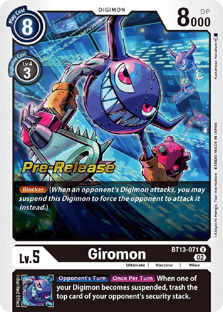 Giromon [BT13-071] [Versus Royal Knight Booster Pre-Release Cards] | Red Riot Games CA