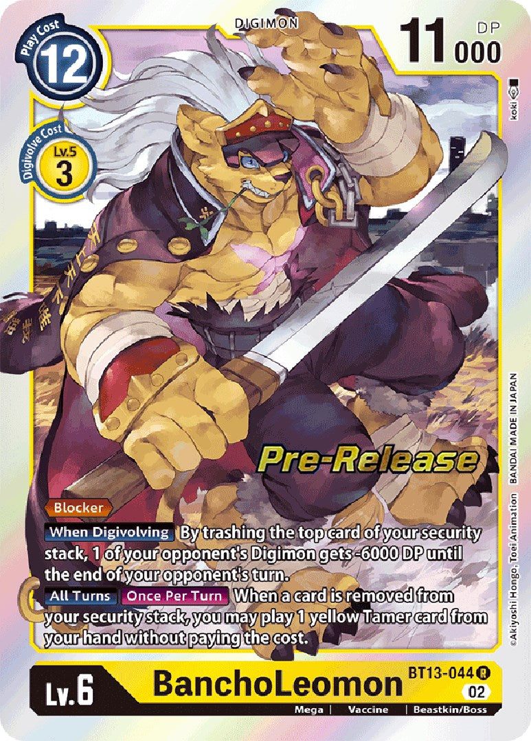BanchoLeomon [BT13-044] [Versus Royal Knight Booster Pre-Release Cards] | Red Riot Games CA