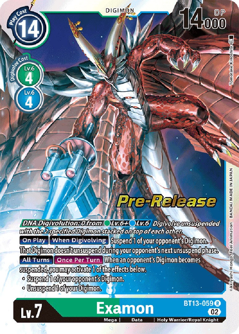 Examon [BT13-059] [Versus Royal Knight Booster Pre-Release Cards] | Red Riot Games CA