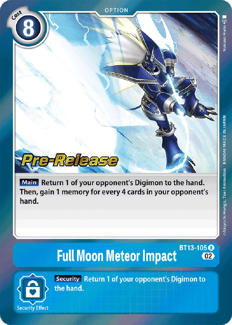 Full Moon Meteor Impact [BT13-105] [Versus Royal Knight Booster Pre-Release Cards] | Red Riot Games CA