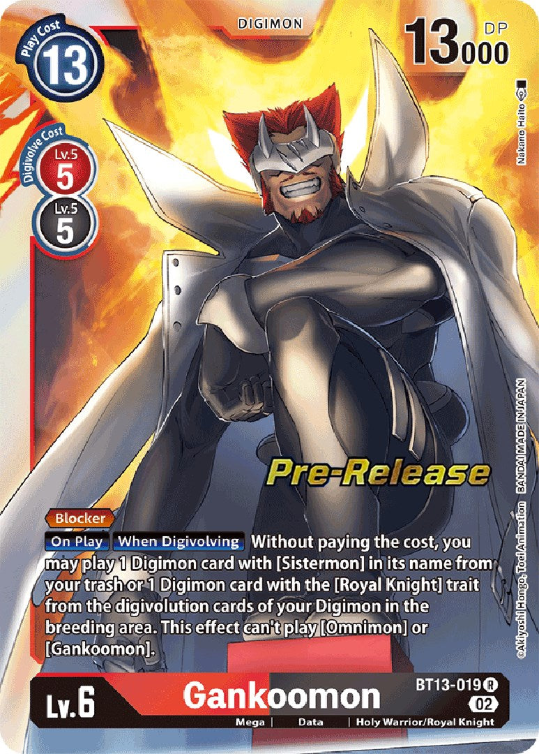 Gankoomon [BT13-019] [Versus Royal Knight Booster Pre-Release Cards] | Red Riot Games CA