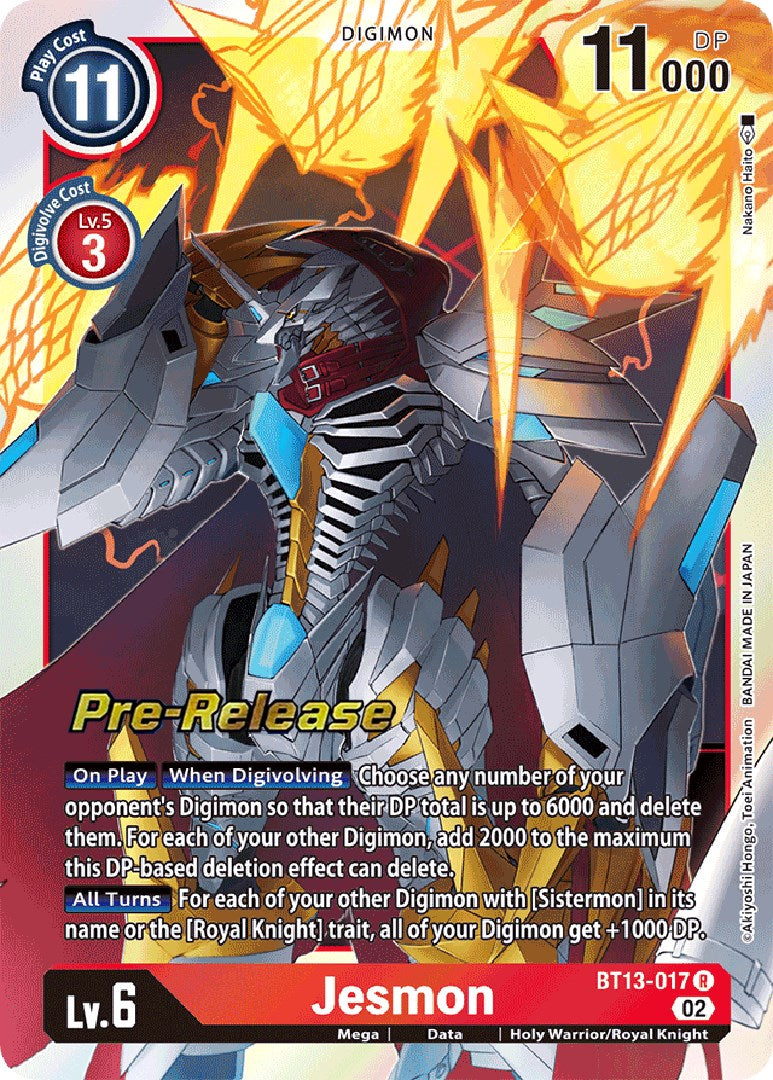 Jesmon [BT13-017] [Versus Royal Knight Booster Pre-Release Cards] | Red Riot Games CA