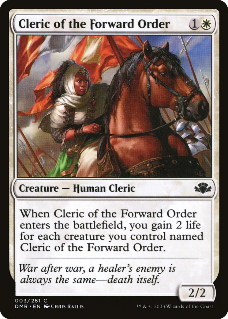 Cleric of the Forward Order [Dominaria Remastered] | Red Riot Games CA