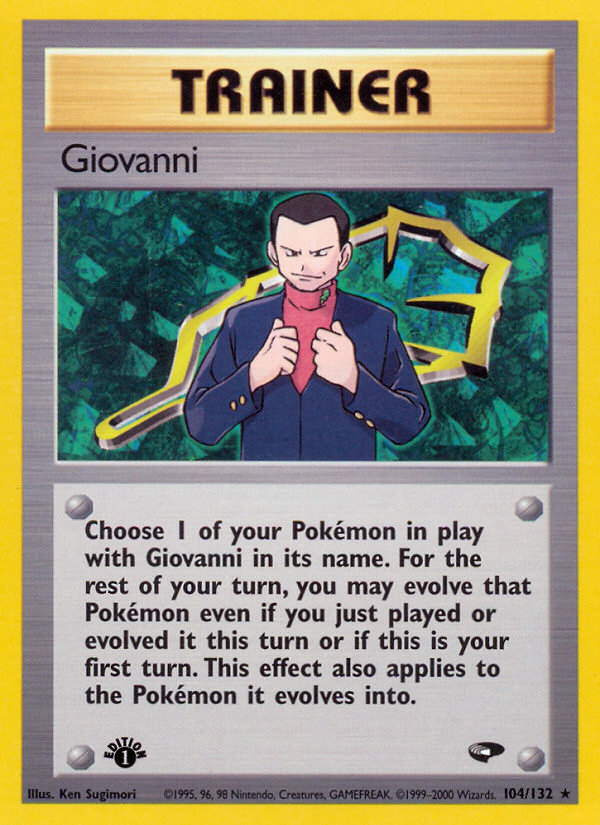 Giovanni (104/132) [Gym Challenge 1st Edition] | Red Riot Games CA