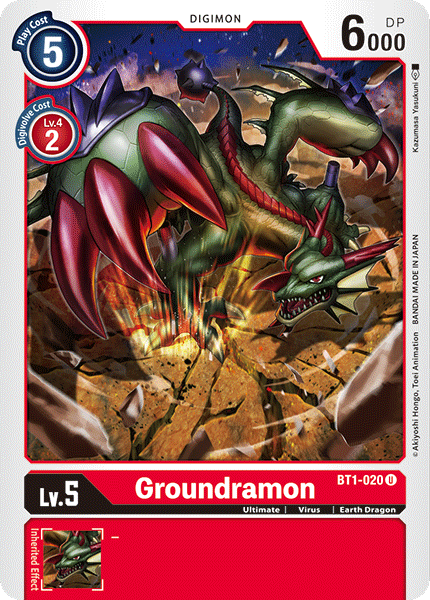 Groundramon [BT1-020] [Release Special Booster Ver.1.0] | Red Riot Games CA