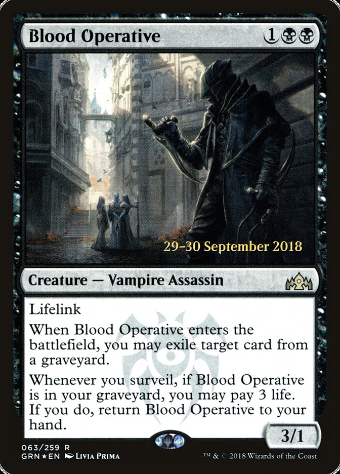 Blood Operative [Guilds of Ravnica Prerelease Promos] | Red Riot Games CA