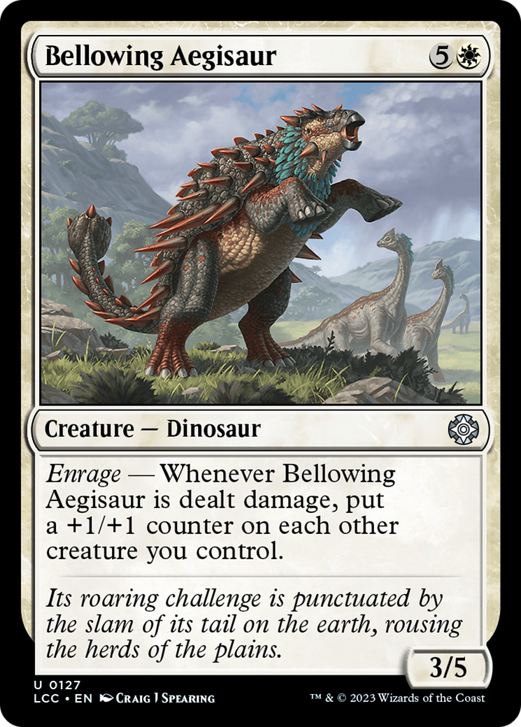 Bellowing Aegisaur [The Lost Caverns of Ixalan Commander] | Red Riot Games CA