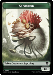 Saproling // Elf Druid Double-Sided Token [Commander Masters Tokens] | Red Riot Games CA