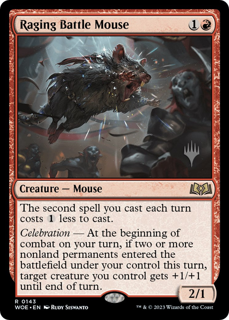 Raging Battle Mouse (Promo Pack) [Wilds of Eldraine Promos] | Red Riot Games CA