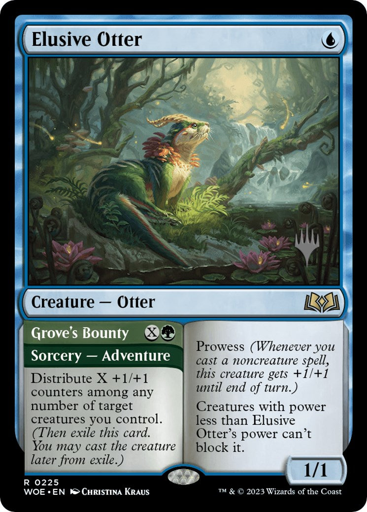 Elusive Otter // Grove's Bounty (Promo Pack) [Wilds of Eldraine Promos] | Red Riot Games CA