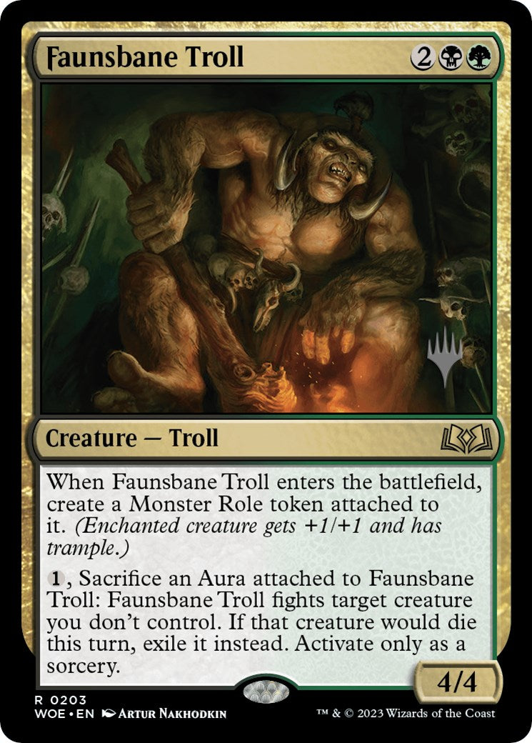 Faunsbane Troll (Promo Pack) [Wilds of Eldraine Promos] | Red Riot Games CA