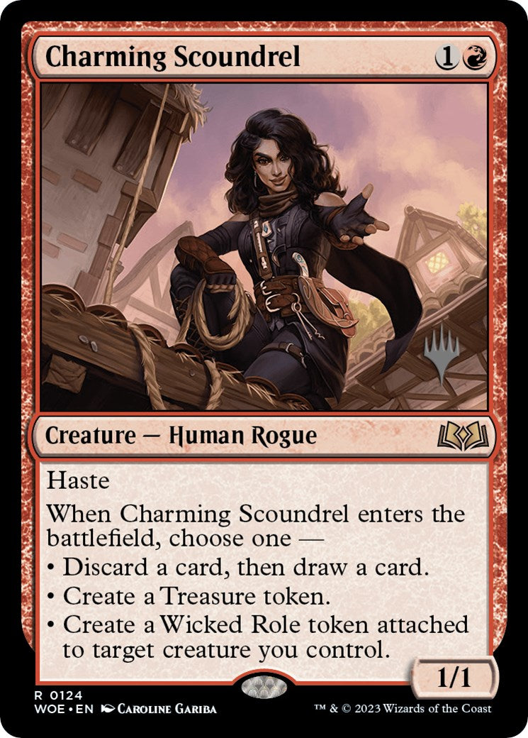 Charming Scoundrel (Promo Pack) [Wilds of Eldraine Promos] | Red Riot Games CA