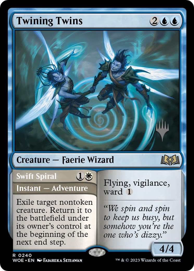 Twining Twins // Swift Spiral (Promo Pack) [Wilds of Eldraine Promos] | Red Riot Games CA
