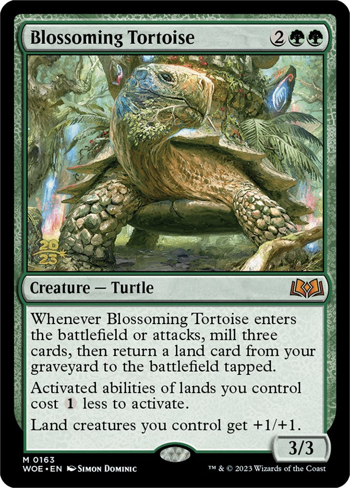Blossoming Tortoise [Wilds of Eldraine Prerelease Promos] | Red Riot Games CA