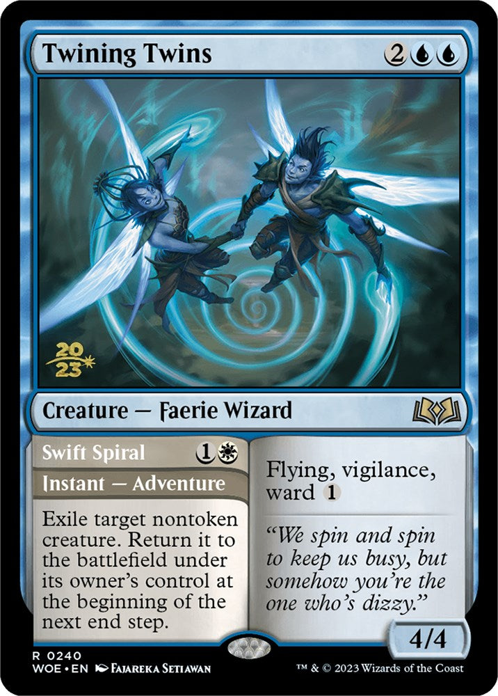 Twining Twins // Swift Spiral [Wilds of Eldraine Prerelease Promos] | Red Riot Games CA