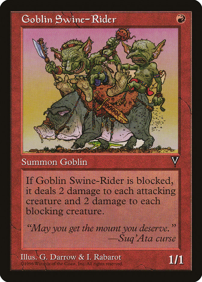 Goblin Swine-Rider [Visions] | Red Riot Games CA