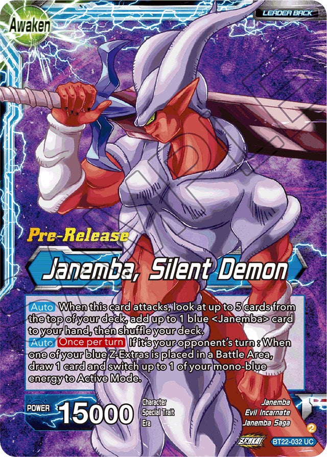 Janemba // Janemba, Silent Demon (BT22-032) [Critical Blow Prerelease Promos] | Red Riot Games CA