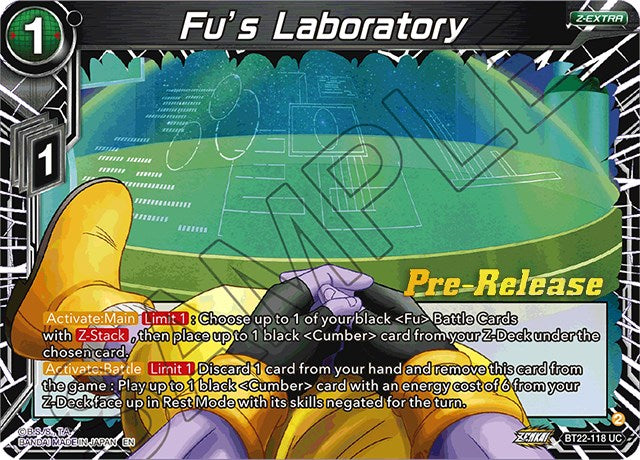 Fu's Laboratory (BT22-118) [Critical Blow Prerelease Promos] | Red Riot Games CA