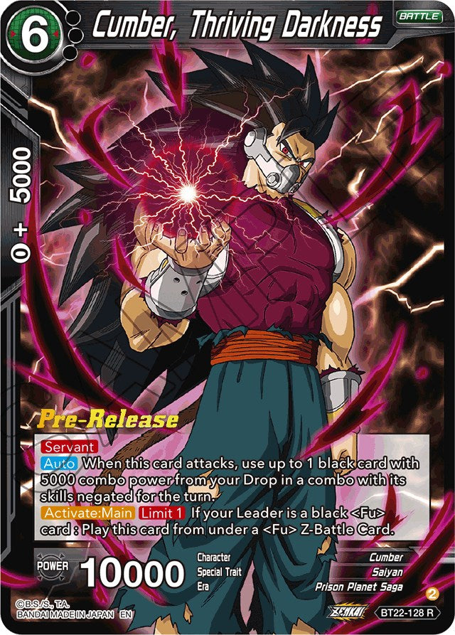 Cumber, Thriving Darkness (BT22-128) [Critical Blow Prerelease Promos] | Red Riot Games CA