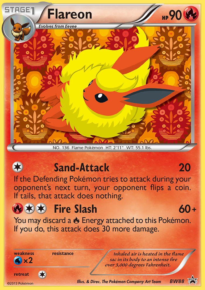 Flareon (BW88) [Black & White: Black Star Promos] | Red Riot Games CA