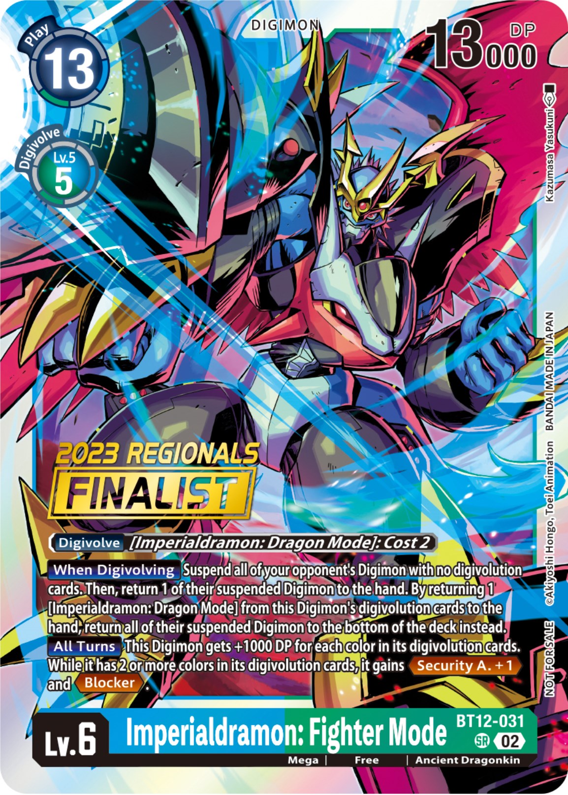 Imperialdramon: Fighter Mode [BT12-031] (2023 Regionals Finalist) [Across Time] | Red Riot Games CA