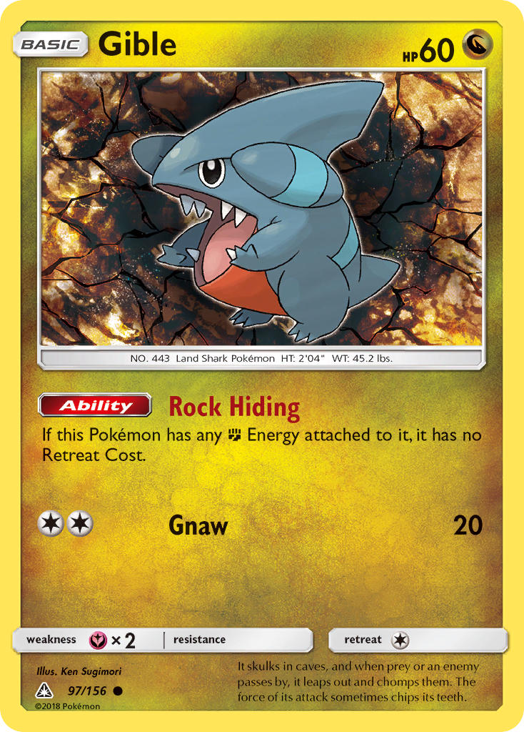 Gible (97/156) [Sun & Moon: Ultra Prism] | Red Riot Games CA