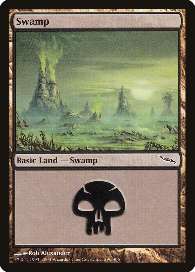 Swamp (296) [Mirrodin] | Red Riot Games CA